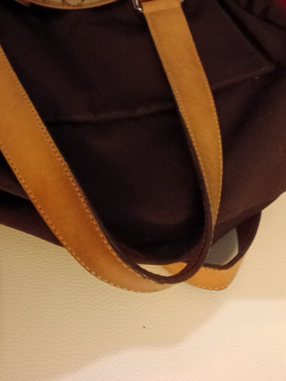 #V5 Coach Hampton VINTAGE Tan/Khaki Sign. Canvas Belted Tote Creed- E04M-6352 - Picture 15 of 16